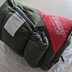 【中古／使用感あり】Coleman シュラフ　大人用寝袋