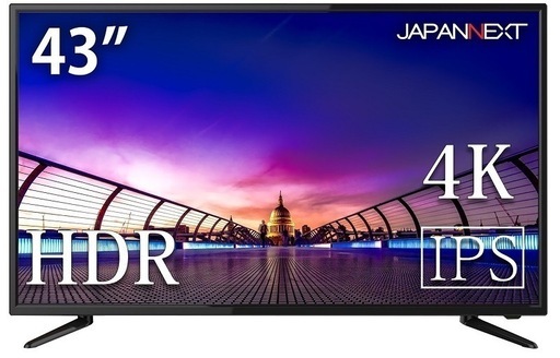 【新品未開封】【23区無料お届け】JN-IPS4302UHDR 43型4K UHD HDR対応 大型液晶ディスプレイ 43インチ モニター【ネット決済・配送可】