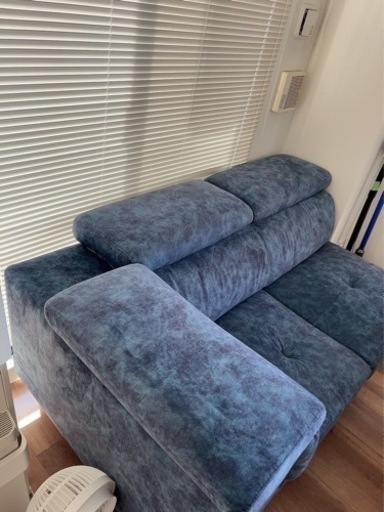 【服部家具センター】95%OFF 極美品 2人掛けソファ＋オットマン