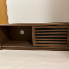 ニトリ　テレビ台　木目　茶色　ミドルブラウン