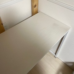 ニトリ　システムデスク　幅110cm ホワイトウォッシュ　の画像