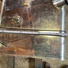 ステンレス燃料タンク！ステーバンド付き！ダンプ、ミキサーに！の画像