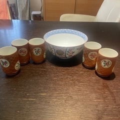 湯呑みと深皿