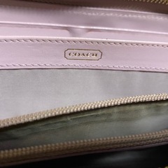 コーチ 長財布 ピンク COACH レディース ラウンドファスナーの画像