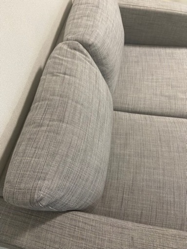 2人掛けソファ ikea（家具、インテリア用品）（色：グレー系）の IKEA 2人掛け　グレー　ソファ　美品