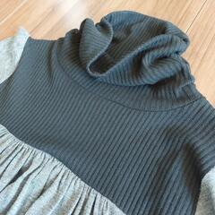 ハイネックバルーンワンピースの画像