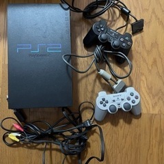 プレステ2  コントローラー2個　ソフト多数セット