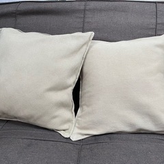決定　無印のクッション×IKEAのクッションカバー