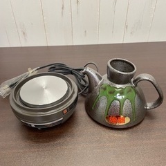 無料！KOIZUMI☆お酒ポット☆KOP-0203☆熱燗機☆未使用品☆おちょこ2個付き【こちらは店舗です。浜村鹿野温泉ICから3分 買取本舗 宮本リサイクル 営業時間９～１９時 定休日水曜日】の画像