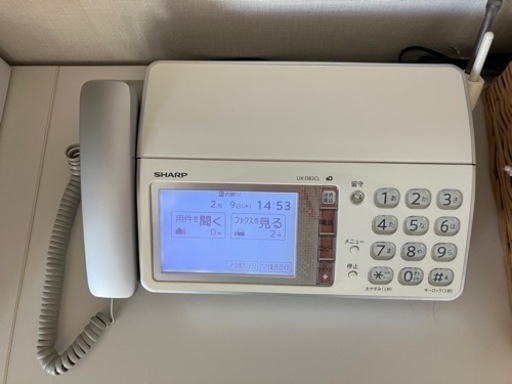 【予約中】SHARP FAX付き　電話機＋子機１台