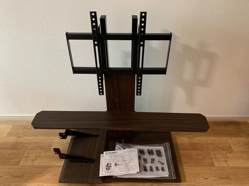 【中古】タンスのゲン テレビスタンド 可動タイプ ブラウン