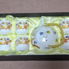 お茶器セット 湯呑み 湯飲み 6客セット 急須 銘 花 景徳鎮 ...