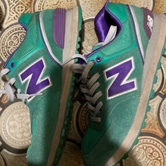 ニューバランスnew balance スニーカー25cm エメラルドグリーンの画像