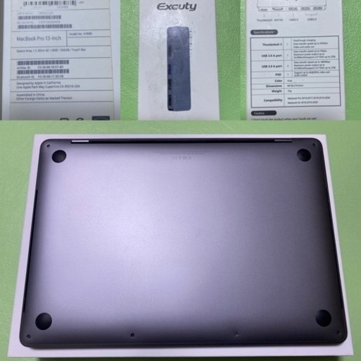 Apple MacBook Pro 2018 A1989 13インチ スペースグレー 174回　王常