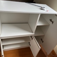 食器棚 レンジ台の画像