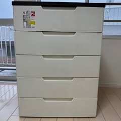 アイリスオーヤマ PG-725 5段 ウッドトップチェスト