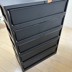 アイリスオーヤマ PG-725 5段 ウッドトップチェストの画像
