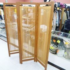 木製パーテーション 4連 高さ約165cm 衝立 和風 折りたたみ 苫小牧西店 の画像