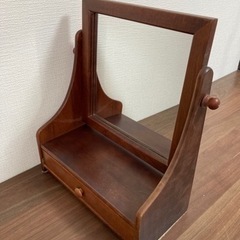 アンティーク スタンドミラー ミニ鏡台