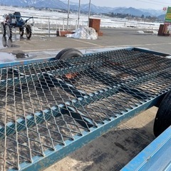長野飯山発)スノーモービル運搬コンバイントレーラーの画像