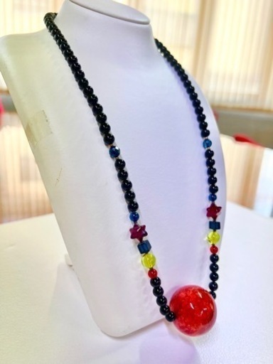 新品⭐︎大珠⭐︎イソバナ⭐︎アフリカ⭐︎サンゴ⭐︎珊瑚⭐︎オニキス⭐︎琥珀⭐︎30mm⭐︎