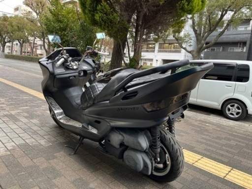 【YAMAHAマジェスティーc】SG03J オールマットブラック　大人カスタム　激渋