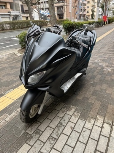 【YAMAHAマジェスティーc】SG03J オールマットブラック　大人カスタム　激渋