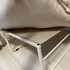 アイアン1人がけソファー クッション付きの画像