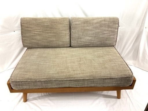 【値下げしました】unico   ALBERO   アルベロ　ソファ　2シーター　チークカラー/ウォールナットカラー　高級　1994