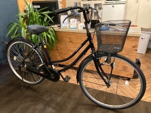 【前後タイヤ新品！】26インチ自転車　ブラック