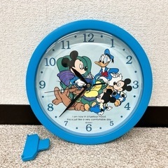 G162〈未使用〉ディズニー　掛け時計　置き時計　ミッキー　ドナルド　