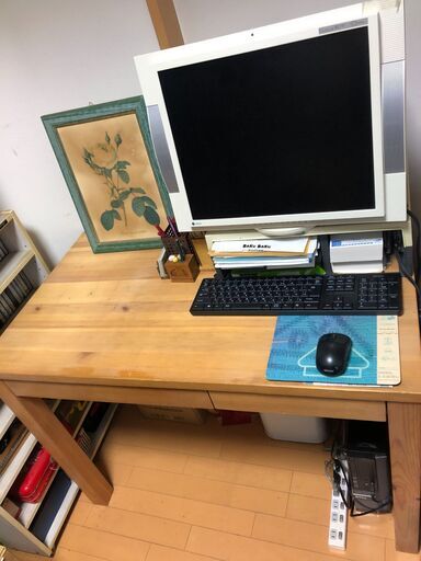 木製　デスク　机　H:70 W:100 L:60 取りに来ていただけるかた