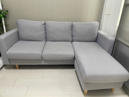 グレーカウチソファー