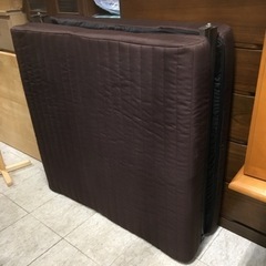 ブラウン 美品 折りたたみベッド