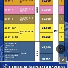 ペアチケット　FUJIFILM SUPER CUP 2023 横浜Fマリノスvs ヴァンフォーレ甲府　指定席の画像