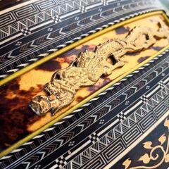 旧家 蔵出し品 高級大名琴 本金蒔絵鼈甲尽くし 琴 検索)綾杉 ...