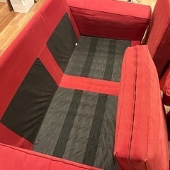 IKEA シーヴィック　2人掛け　ヘッドレスト　スツール2個付の画像