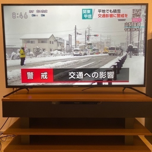 50インチテレビ&サウンドボード（スピーカー付きテレビ台）