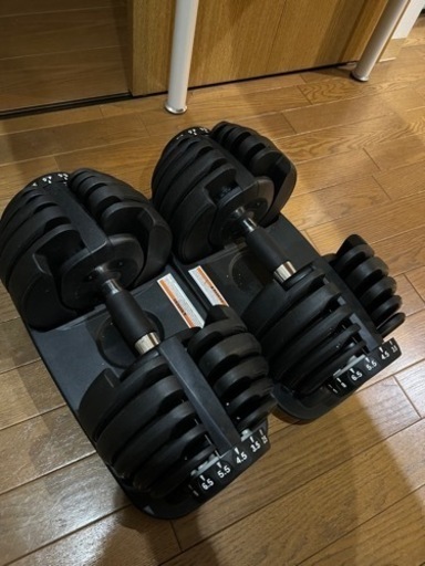 可変式ダンベル2セット、可変式ベンチ