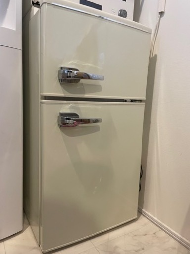 【受け渡し決定】美品　レトロ冷凍冷蔵庫　2ドア
