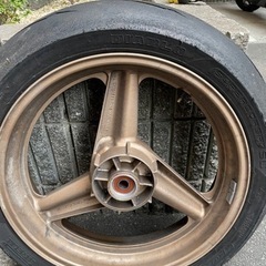 VT250スパーダ 前後スパコル付きホイール 