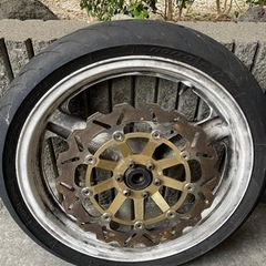 VT250スパーダ 前後スパコル付きホイール の画像