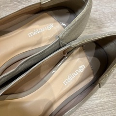 melange スカラップ ポインテッド パンプス ラメ 23cm 新品未使用の画像