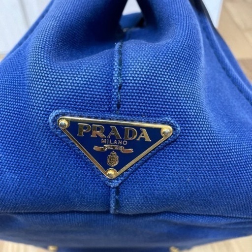 PRADA プラダ カナパ ネイビー 2way ショルダー ハンドバッグ