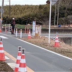 道路工事の警備員 11500円 日払い 週払いの画像