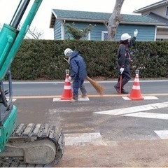 道路工事の警備員 11500円 日払い 週払いの画像