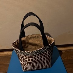 ミニトートバッグ　ハンドメイドの画像