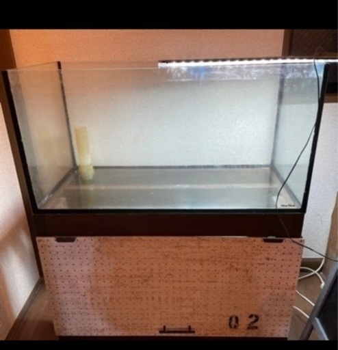 【【お譲り先決定しました】お得】オーバーフロー　マーフィードガラス水槽900 セット