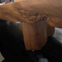 天然大木(桜と椛の抱き合わせ)座卓　値下げ交渉受付中の画像