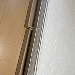 ベッド セミダブル マットレス付き ベッドフレーム 収納 の画像